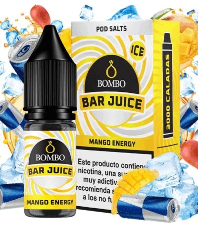 Bombo Salts Bar Juice Mango Energy Ice 10ml