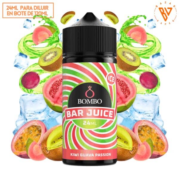 Aroma Bombo Bar Juice Kiwi Guava Passion Ice 24ml