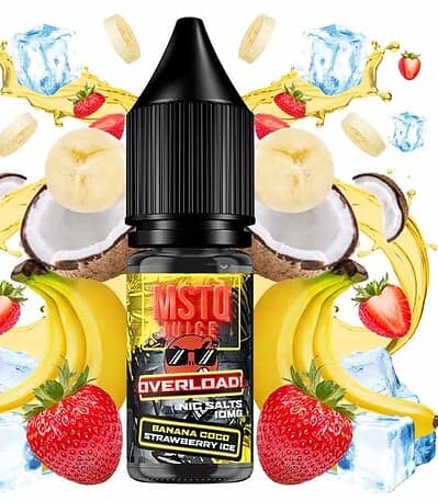 MSTQ Juice Overload Salts Banana Coco Strawberry Ice 10ml
