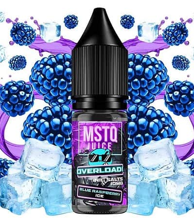 MSTQ Juice Overload Salts Blue Raspberry Ice 10ml