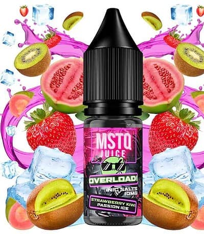 MSTQ Juice Overload Salts Strawberry Kiwi Passion Ice 10ml