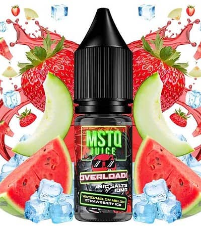 MSTQ Juice Overload Salts Watermelon Melon Strawberry Ice 10ml