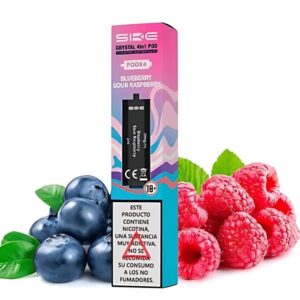 Ske Crystal Pod Precargado 4 en 1 Blueberry Sour Raspberry Pack 4