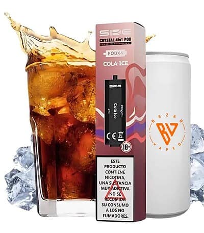 Ske Crystal Pod Precargado 4 en 1 Cola Ice Pack 4