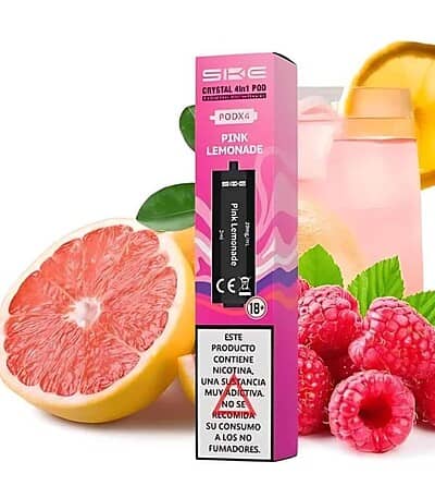 Ske Crystal Pod Precargado 4 en 1 Pink Lemonade Pack 4
