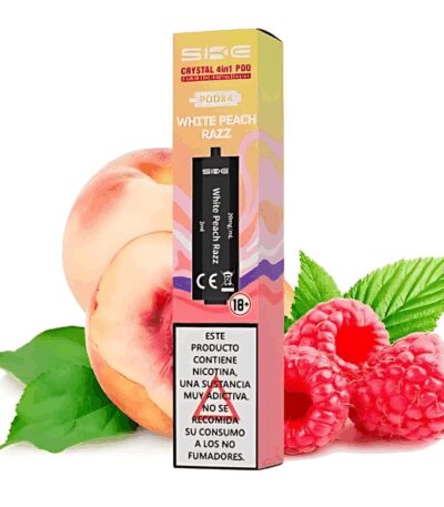 Ske Crystal Pod Precargado 4 en 1 White Peach Razz Pack 4