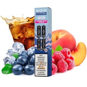 Ske Crystal Pod Precargado 4 en 1 Blue Pack 4