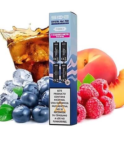 Ske Crystal Pod Precargado 4 en 1 Blue Pack 4