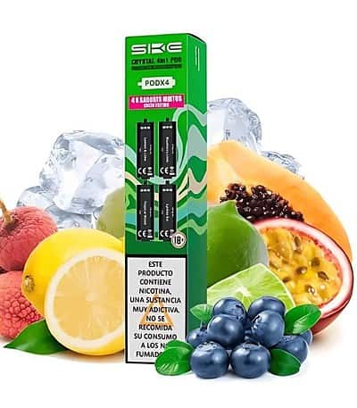 Ske Crystal Pod Precargado 4 en 1 Green Pack 4