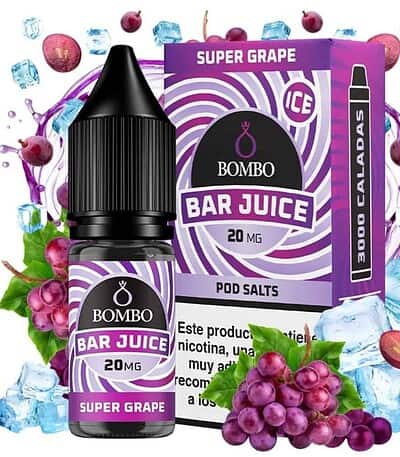 Bombo Salts Bar Juice Super Grape Ice 10ml