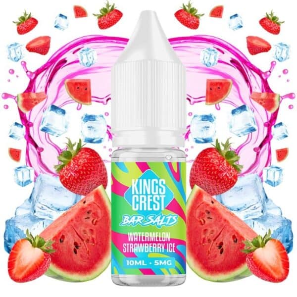 Kings Crest Salts Watermelon Strawberry Ice 10ml