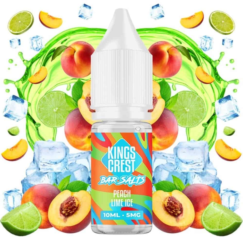 Kings Crest Salts Peach Lime Ice 10ml Kings Crest Salts Peach Lime Ice 10ml