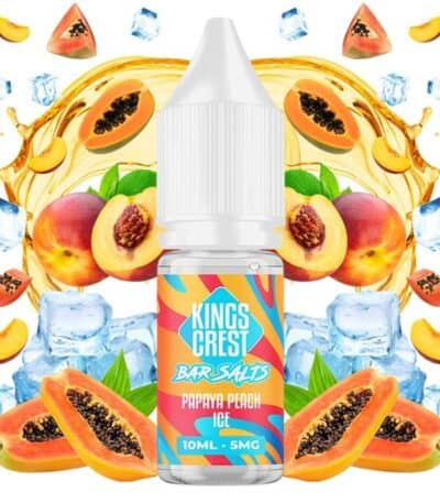 Kings Crest Salts Papaya Peach Ice 10ml