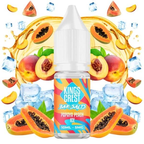 Kings Crest Salts Papaya Peach Ice 10ml