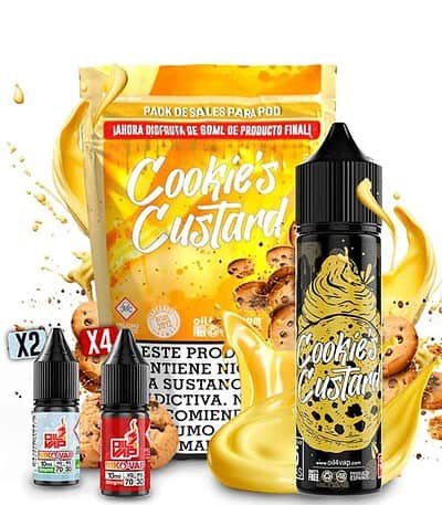 Pack Oil4Vap Sales Cookie's Custard 60ml