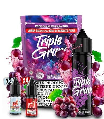 Pack Oil4Vap Sales Triple Grape 60ml