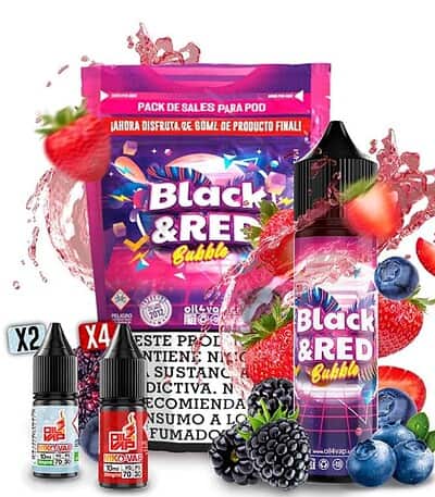 Pack Oil4Vap Sales Black & Red 60ml