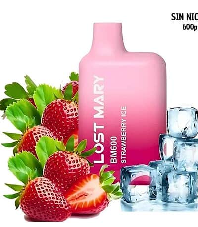 Lost Mary BM600 Strawberry Ice Sin Nicotina