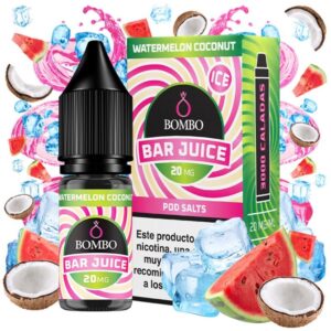 Bombo Salts Bar Juice Watermelon Coconut Ice 10ml