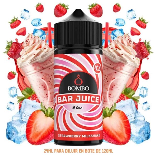 Aroma Bombo Bar Juice Strawberry Milkshake Ice 24ml