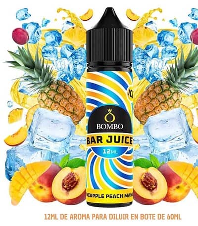 Aroma Bombo Bar Juice Pineapple Peach Mango Ice 12ml