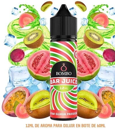 Aroma Bombo Bar Juice Kiwi Passion Fruit Guava Ice 12ml