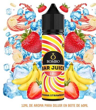 Aroma Bombo Bar Juice Strawberry Banana Ice 12ml