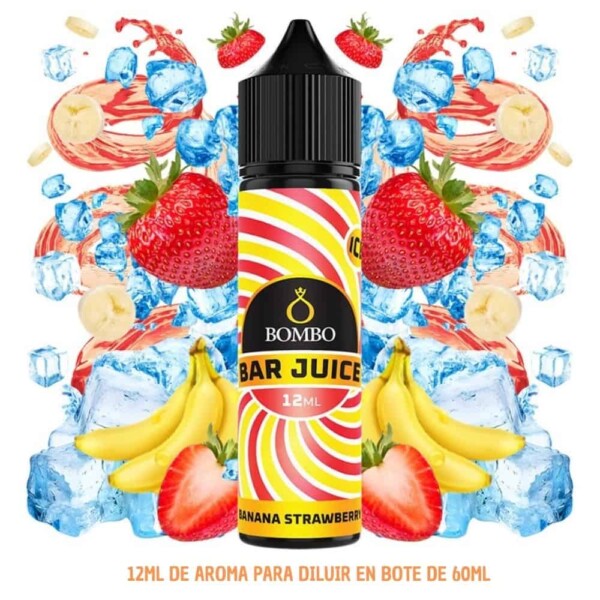 Aroma Bombo Bar Juice Strawberry Banana Ice 12ml