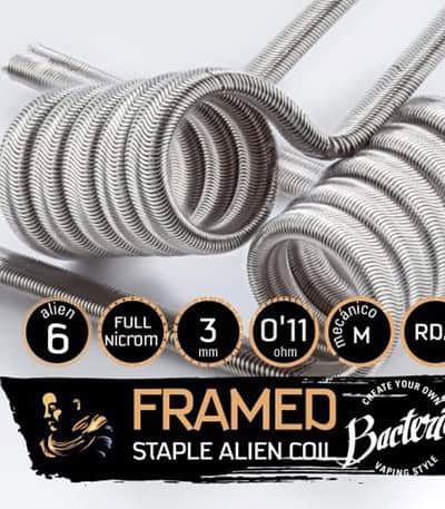 Bacterio Coils Framed Staple Alien 0.11ohm (Pack 2)
