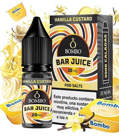 Bombo Salts Bar Juice Vanilla Custard 10ml