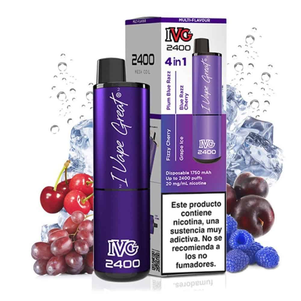 IVG 2400 Purple 4 en 1 IVG 2400 Purple 4 en 1