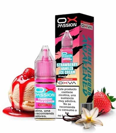 Oxva Ox Passion Salts Strawberry Vanilla Ice Cream 10ml