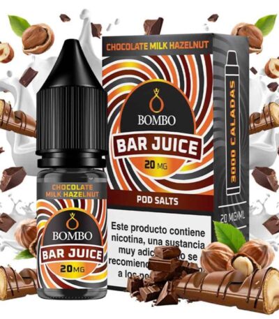 Bombo Salts Bar Juice Chocolate Milk Halzenut 10ml