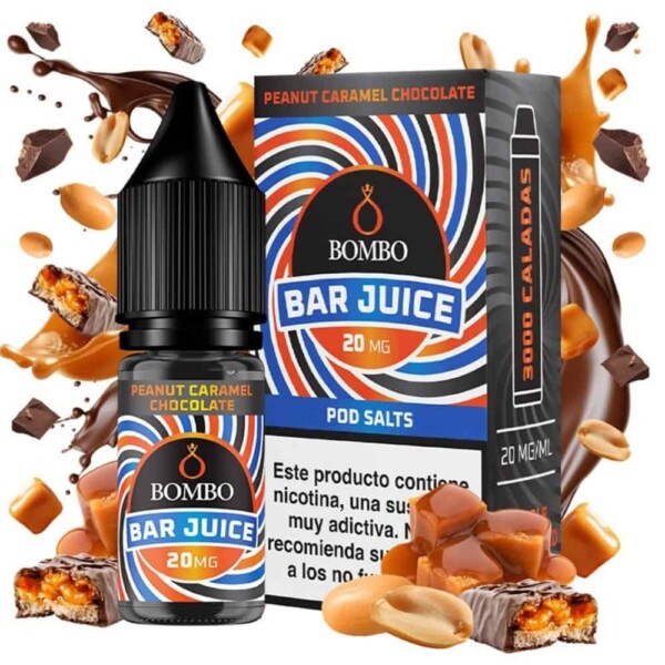 Bombo Salts Bar Juice Peanut Chocolate Caramel 10ml