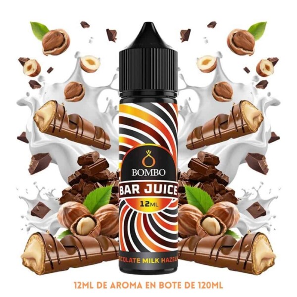 Aroma Longfill Bombo Bar Juice Chocolate Milk Halzenut 12ml