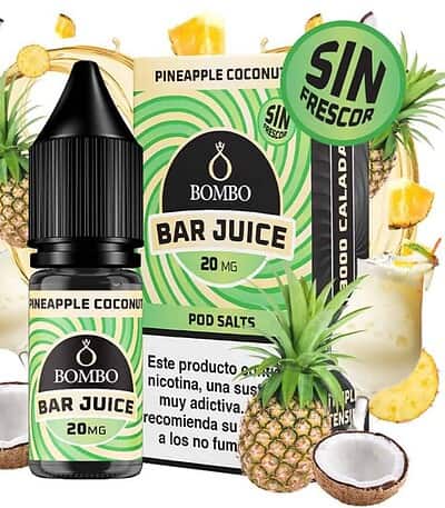 Bombo Salts Bar Juice Pineapple Coconut Sin Frescor 10ml