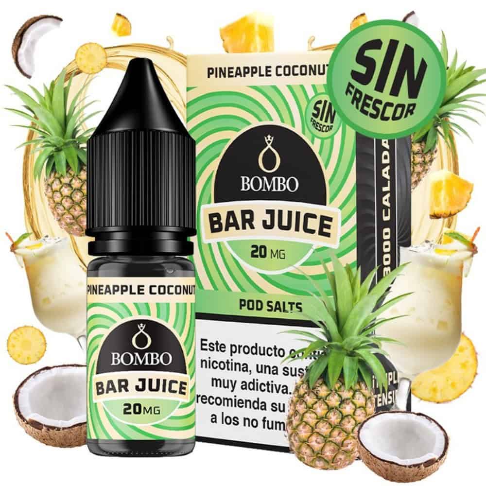 Bombo Salts Bar Juice Pineapple Coconut Sin Frescor 10ml Bombo Salts Bar Juice Pineapple Coconut Sin Frescor 10ml