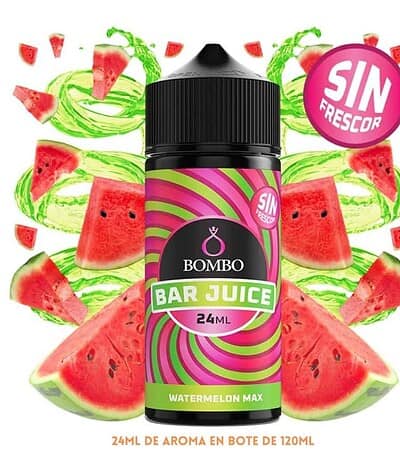 Aroma Bombo Bar Juice Watermelon Max Sin Frescor 24ml