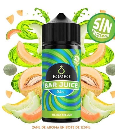 Aroma Bombo Bar Juice Ultra Melon Sin Frescor 24ml
