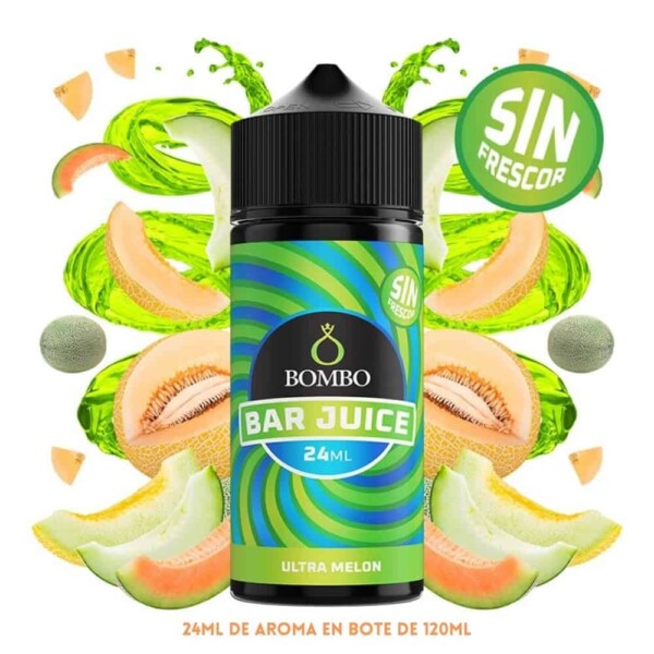 Aroma Bombo Bar Juice Ultra Melon Sin Frescor 24ml