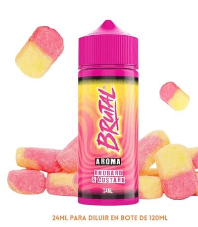 Just Juice Brutal Longfill Rhubarb And Custard 24ml