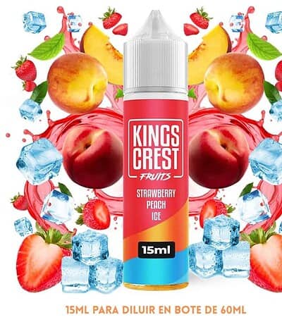 Aroma Kings Crest Strawberry Peach Ice Longfill 15/60ml