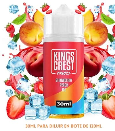 Aroma Kings Crest Strawberry Peach Ice Longfill 30/120ml