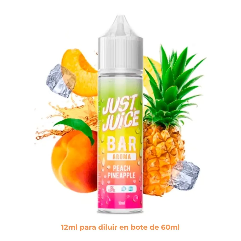 Aroma Just Juice Bar Peach Pineapple Longfill 12/60ml - Imagen 1