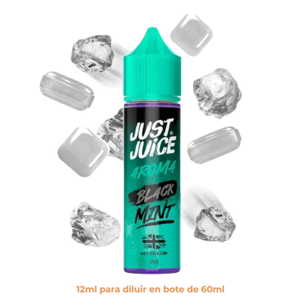 Aroma Just Juice Mint Range Black Longfill 12ml