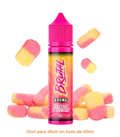Aroma Just Juice Brutal Rhubarb And Custard Longfill 12ml