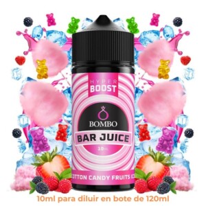 Aroma Bombo Hyper Boost Cotton Candy Fruits Ice Longfill