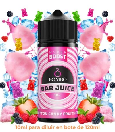 Aroma Bombo Hyper Boost Cotton Candy Fruits Ice Longfill